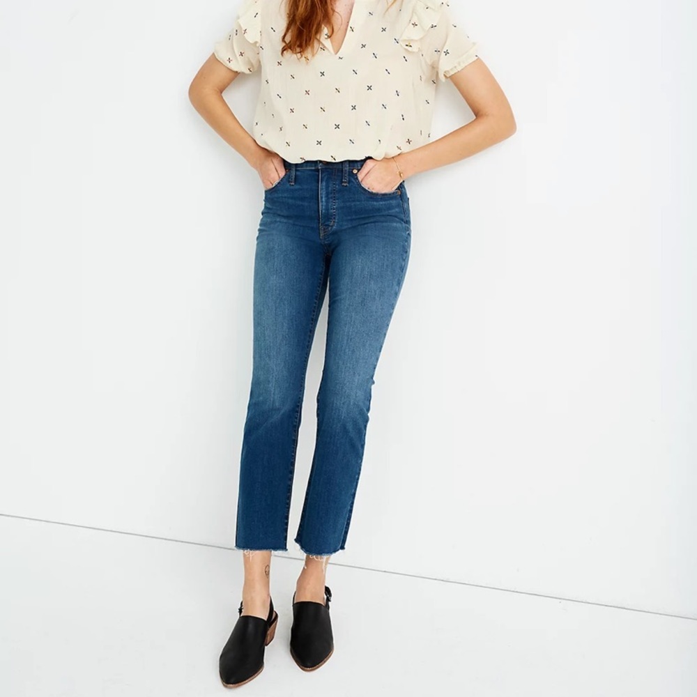 Madewell Cali Demi-Boot Jeans in Preston Wash: Raw-Hem Edition
